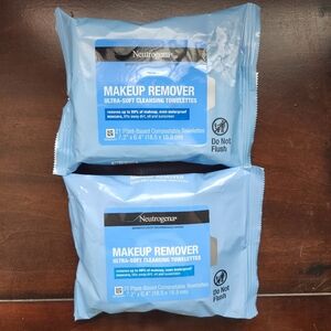 2 packs Neutrogena Waterproof Makeup Remover Cleansing Facial Towelettes